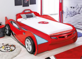 CARBED Кровать-машина Coupe с выдвижной кроватью Red 20.03.1306.00 в Нюрбе - nyurba.katalogmebeli.com | фото 1