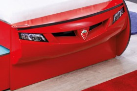 CARBED Кровать-машина Coupe с выдвижной кроватью Red 20.03.1306.00 в Нюрбе - nyurba.katalogmebeli.com | фото 2