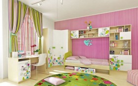 Детская комната Флёр (Белый/корпус Клен) в Нюрбе - nyurba.katalogmebeli.com | фото 4