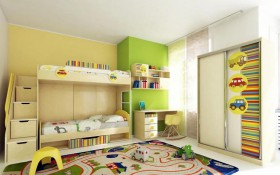 Детская комната Клаксон (Бежевый/корпус Клен) в Нюрбе - nyurba.katalogmebeli.com | фото 3