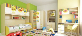 Детская комната Клаксон (Бежевый/корпус Клен) в Нюрбе - nyurba.katalogmebeli.com | фото 5