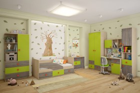 Детская комната Пуговка в Нюрбе - nyurba.katalogmebeli.com | фото 1