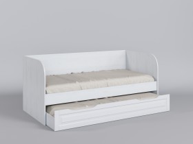 Диван-кровать Классика (Белый/корпус Выбеленное дерево) в Нюрбе - nyurba.katalogmebeli.com | фото