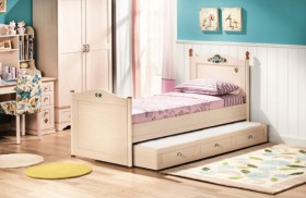 Кровать детская Балли 2-х уровневая (венге/белфорт) в Нюрбе - nyurba.katalogmebeli.com | фото 2