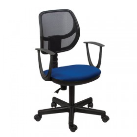 Кресло BRABIX Flip MG-305 (сине-черный) в Нюрбе - nyurba.katalogmebeli.com | фото 3