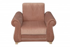 Кресло для отдыха "Порто" (велюр киви корица / микровельвет крем) в Нюрбе - nyurba.katalogmebeli.com | фото 8