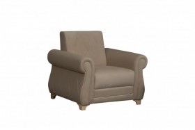 Кресло для отдыха "Порто" (велюр киви латте / микровельвет крем) в Нюрбе - nyurba.katalogmebeli.com | фото 1