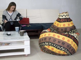 Кресло-груша Большое-Африка в Нюрбе - nyurba.katalogmebeli.com | фото 4