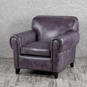 Кресло кожаное Элегант (Фиолетовый) в Нюрбе - nyurba.katalogmebeli.com | фото
