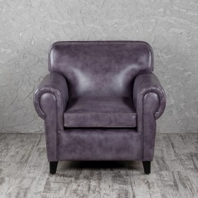 Кресло кожаное Элегант (Фиолетовый) в Нюрбе - nyurba.katalogmebeli.com | фото 4