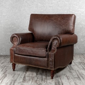 Кресло кожаное Лофт Аристократ (ширина 1100 мм) в Нюрбе - nyurba.katalogmebeli.com | фото