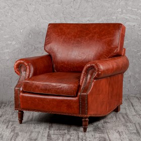 Кресло кожаное Лофт Аристократ (кожа буйвола) в Нюрбе - nyurba.katalogmebeli.com | фото