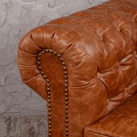 Кресло кожаное Лофт Честер (кожа буйвола) в Нюрбе - nyurba.katalogmebeli.com | фото 5
