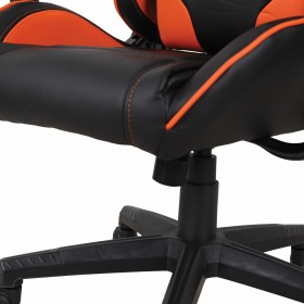 Кресло компьютерное BRABIX GT Racer GM-100 (черный, оранжевый) в Нюрбе - nyurba.katalogmebeli.com | фото 2