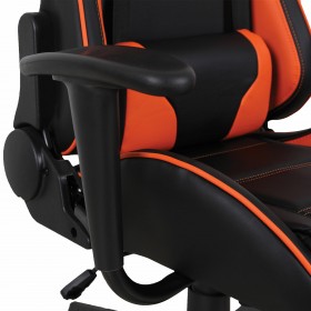 Кресло компьютерное BRABIX GT Racer GM-100 (черный, оранжевый) в Нюрбе - nyurba.katalogmebeli.com | фото 3