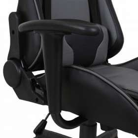 Кресло компьютерное BRABIX GT Racer GM-100 (черный, серое) в Нюрбе - nyurba.katalogmebeli.com | фото 2
