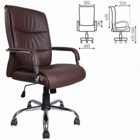 Кресло офисное BRABIX Space EX-508 (коричневый) в Нюрбе - nyurba.katalogmebeli.com | фото