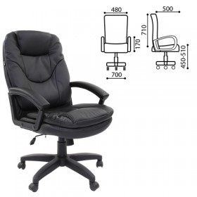 Кресло офисное BRABIX Trend EX-568 (черный) в Нюрбе - nyurba.katalogmebeli.com | фото
