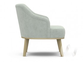 Кресло отдыха Комфорт-5 низкая спинка (бесцветный лак/FRESCA BRILLIANT) в Нюрбе - nyurba.katalogmebeli.com | фото 2