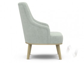 Кресло отдыха Комфорт-5 высокая спинка (бесцветный лак/FRESCA BRILLIANT) в Нюрбе - nyurba.katalogmebeli.com | фото 2