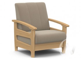 Кресло для отдыха Омега (бук лак/CATANIA LATTE) в Нюрбе - nyurba.katalogmebeli.com | фото
