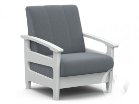 Кресло для отдыха Омега (снег лак/CATANIA SILVER) в Нюрбе - nyurba.katalogmebeli.com | фото 1