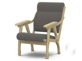 Кресло Вега-10 (бесцветный лак/ULTRA STONE) в Нюрбе - nyurba.katalogmebeli.com | фото 1
