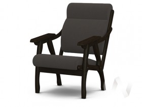 Кресло Вега-10 (венге лак/ULTRA GRAFIT) в Нюрбе - nyurba.katalogmebeli.com | фото 1