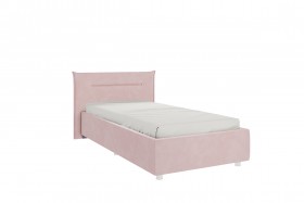 Кровать 0.9 Альба с основанием (Нежно-розовый велюр) в Нюрбе - nyurba.katalogmebeli.com | фото