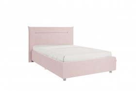 Кровать 1,2 Альба с основанием (Нежно-розовый велюр) в Нюрбе - nyurba.katalogmebeli.com | фото