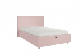 Кровать 1,2 Квест (Нежно-розовый велюр/под-мех) в Нюрбе - nyurba.katalogmebeli.com | фото 1