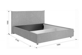 Кровать 1,6 Квест с подъемным механизмом (Топаз велюр) купить в Нюрбе - nyurba.katalogmebeli.com | фото 2