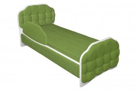 Кровать 160 Атлет 76 Зелёный (мягкий бортик) в Нюрбе - nyurba.katalogmebeli.com | фото