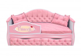 Кровать 160 серии Иллюзия 2 ящика 15 Бледно-розовый (подушки) в Нюрбе - nyurba.katalogmebeli.com | фото