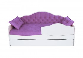 Кровать 170 серии Иллюзия Лайт 1 ящик 32 Фиолетовый (подушки) в Нюрбе - nyurba.katalogmebeli.com | фото