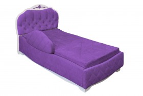 Кровать 190 Гармония Lux 32 Фиолетовый (мягкий бортик) в Нюрбе - nyurba.katalogmebeli.com | фото