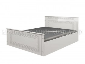 Кровать Афина-1 1,4 м (Белый/Белый глянец) в Нюрбе - nyurba.katalogmebeli.com | фото 1
