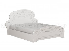 Кровать 1,4м Александрина (Белый/Белый глянец) в Нюрбе - nyurba.katalogmebeli.com | фото
