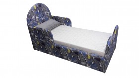 Кровать детская Соня (Печать Филин (синий), 1 категория) в Нюрбе - nyurba.katalogmebeli.com | фото