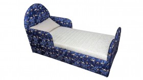 Кровать детская Соня (Печать Панда синий., 1 категория) в Нюрбе - nyurba.katalogmebeli.com | фото