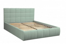Кровать "Диана" ш. 1400 (Н=1010мм) (жаккард аква) в Нюрбе - nyurba.katalogmebeli.com | фото