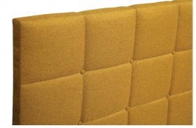 Кровать "Диана" ш. 1400 (Н=1010мм) (жаккард горчица) в Нюрбе - nyurba.katalogmebeli.com | фото 5