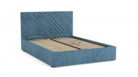 Кровать Гамма ш. 1400 (с основанием для хранения) (велюр тенерифе дасти блю) в Нюрбе - nyurba.katalogmebeli.com | фото 2