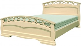 Кровать Грация-1 из массива сосны 900*2000 Слоновая кость в Нюрбе - nyurba.katalogmebeli.com | фото 21