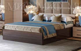Кровать Нэнси 1,4м (Венге/капучино глянец) в Нюрбе - nyurba.katalogmebeli.com | фото