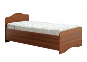 Кровать одинарная 900-1 без матраса (круглые спинки) Орех Таволато в Нюрбе - nyurba.katalogmebeli.com | фото