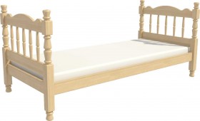 Кровать одинарная Аленка из массива сосны 800*1890 Сосна в Нюрбе - nyurba.katalogmebeli.com | фото 3