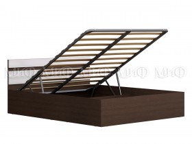 Кровать с подъемным механизмом Нэнси 1,4м (Венге/белый глянец) в Нюрбе - nyurba.katalogmebeli.com | фото