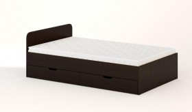 Кровать с ящиками 1200 (Венге) в Нюрбе - nyurba.katalogmebeli.com | фото