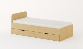 Кровать с ящиками 900 (Беленый дуб) в Нюрбе - nyurba.katalogmebeli.com | фото